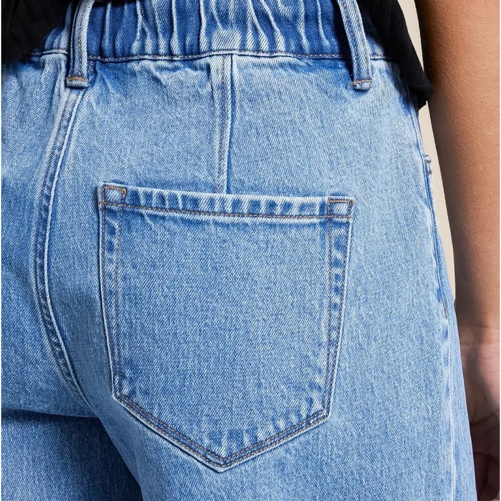 Vervet Olivia Baggy Wide Leg Pleated Jeans - Picture 3 of 12